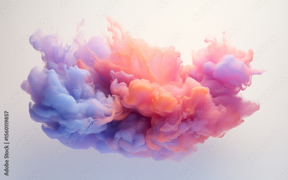 Obraz premium Colorful ink cloud in water
