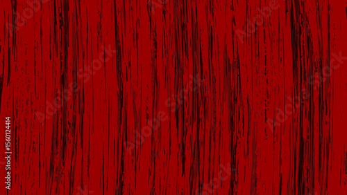 Red grunge background with intricate brush strokes in vertical direction.
