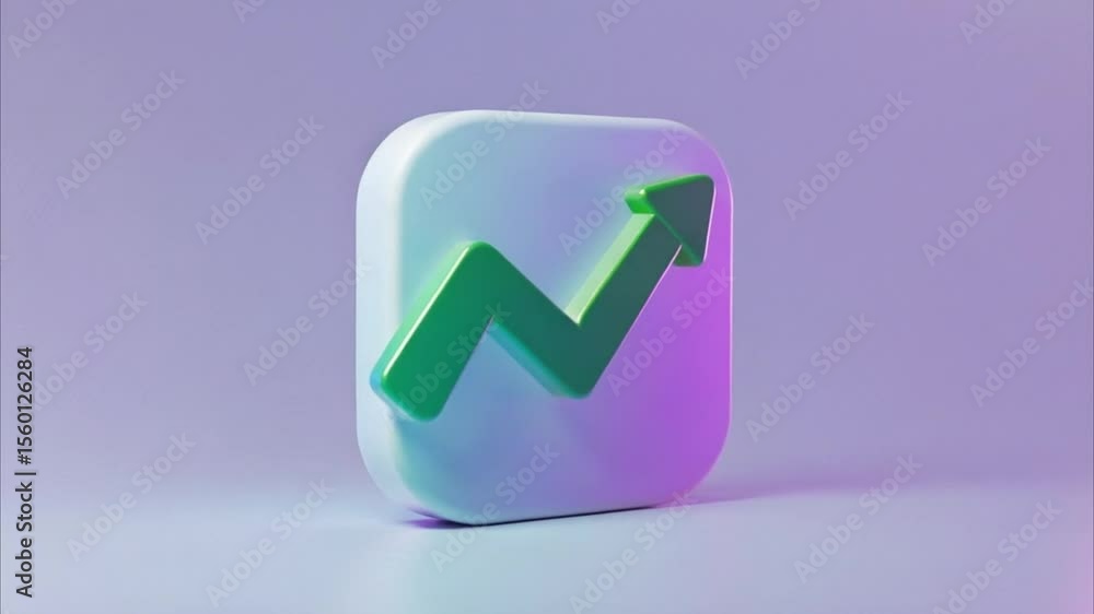 3d financial and Stock market icon Rising Chart 4K Videos 3d financial and Stock market icon Rising Chart 4K Videos