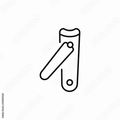 nail clippers icon sign vector