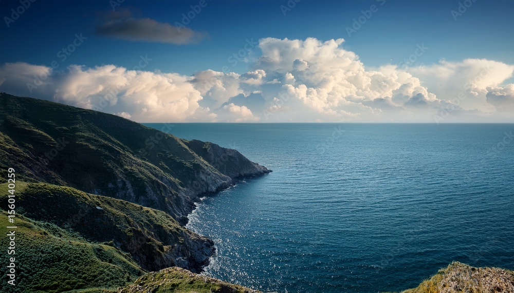 Fototapeta premium where the sea and the sky touching