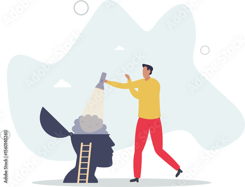 Memory loss and problem with information forgetting.Alzheimer medical disease as psychological research for medical mental disorder. character life .