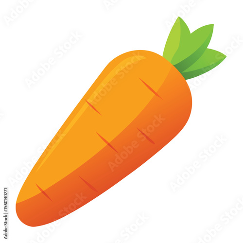 Carrot on white background