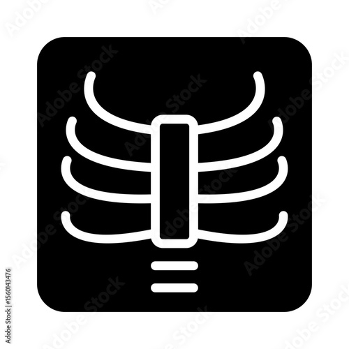 X Ray Glyph Icon