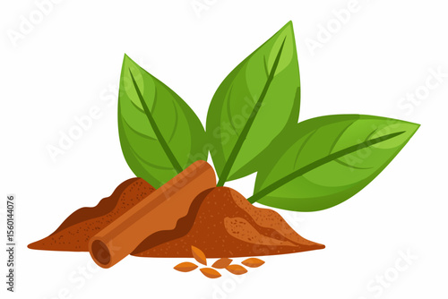 Ideal for food packaging, culinary blogs, natural health products, herbal medicine advertisements, and spice-related branding