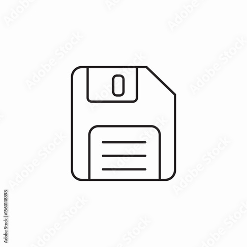 floppy disk icon sign vector