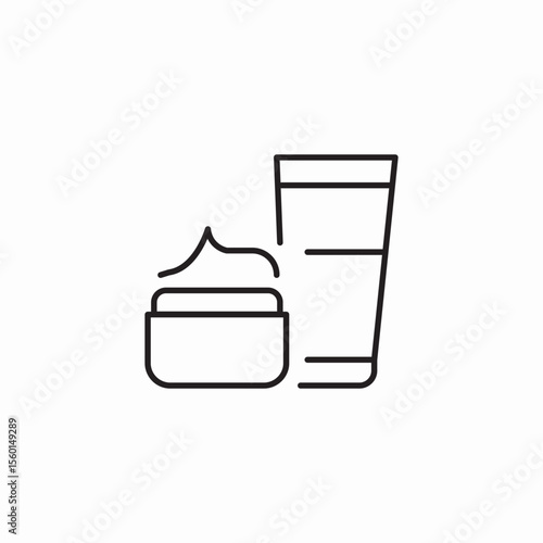 medical cream icon sign vector