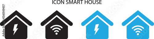Set of smart home icons.