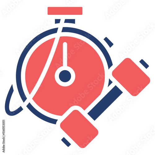 Workout Timer solid color icon