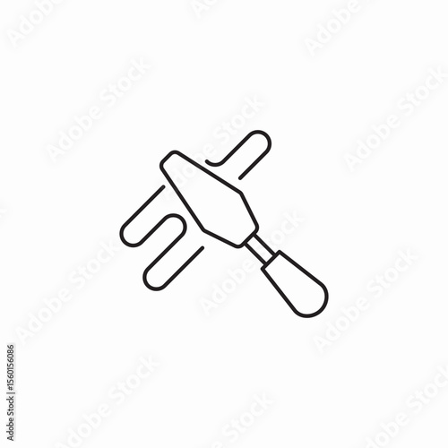 plaster build icon sign vector