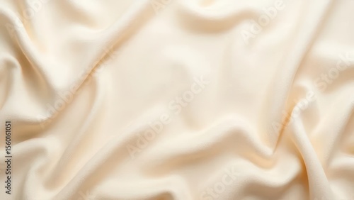 Soft Cream Colored Fabric Draping with Gentle Waves