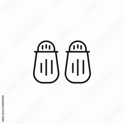 pepper salt icon sign vector