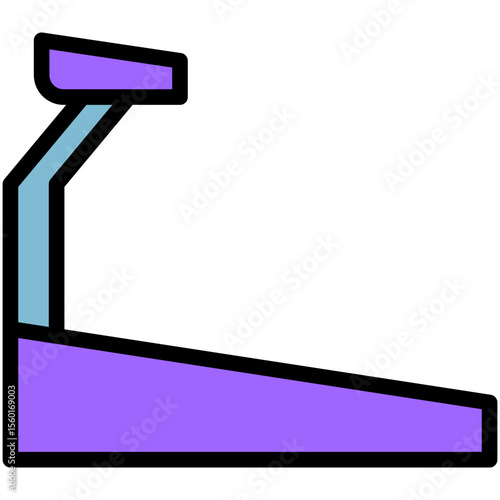 treadmill filled line icon