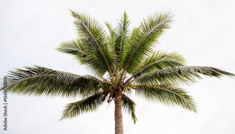Fototapeta premium coconut tree isolated on white background