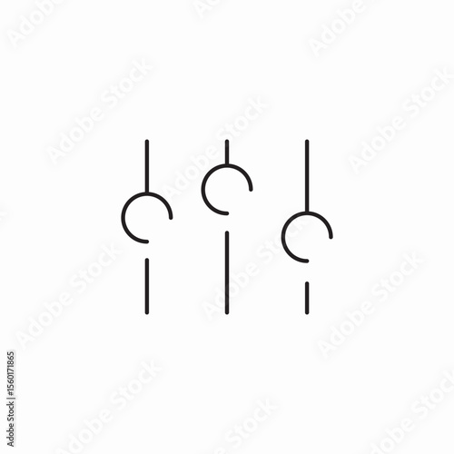 mixing board icon sign vector