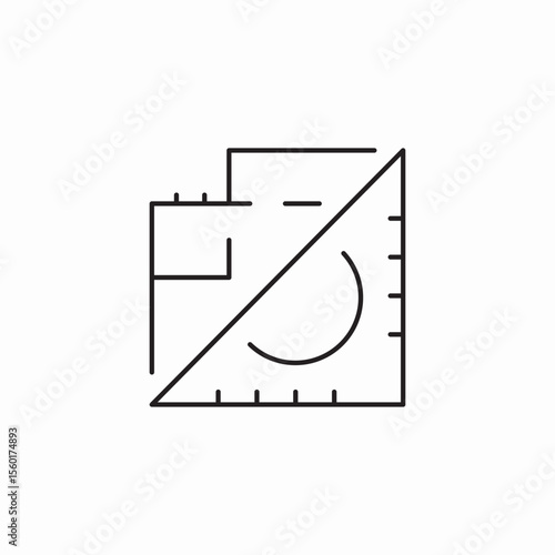 blueprint design tools icon sign vector