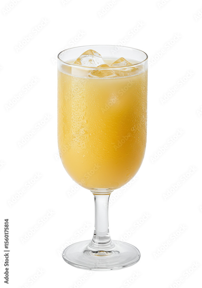 Refreshing yellow drink with ice in a clear glass. Sweet, cold, and inviting. Yum! Refreshing yellow drink with ice in a clear glass. Sweet, cold, and inviting. Yum!