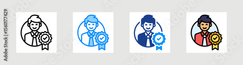 Best Employee Icon Collection Set Multiple Style
