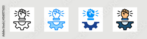Determination Icon Collection Set Multiple Style