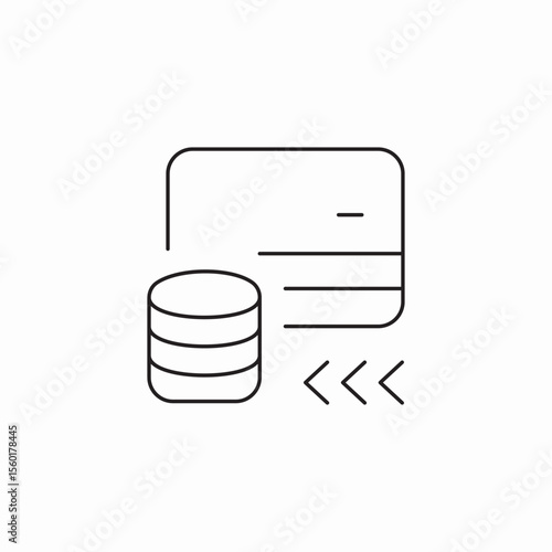 payment transaction coins icon sign vector
