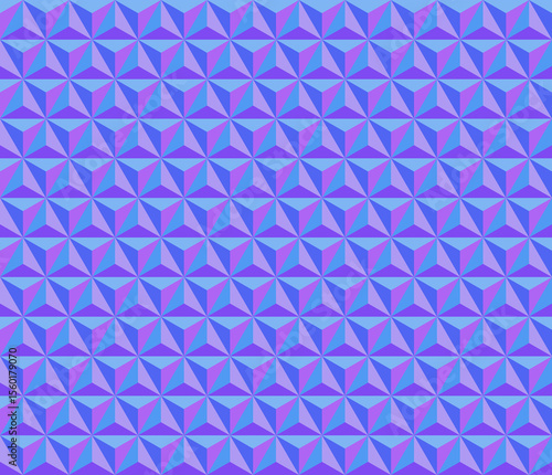 The background of geometrical pattern. Normal mapping texture. And complete seamless pattern.