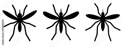 Mosquito Icon Vector Collection for Pest Control, Health, and Outdoor Projects