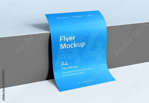 Editable A4 Flyer Mockup PSD Template