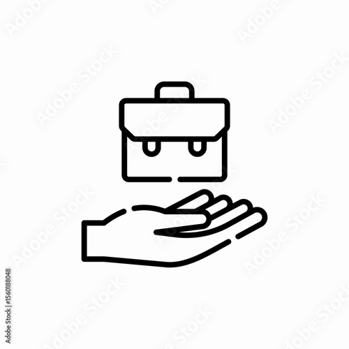 work insurance icon sign vector