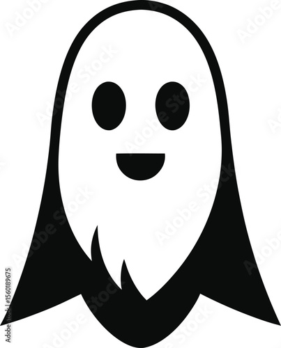 Ghost icon isolated backgrounds Halloween symbol Generative ai | Premium AI-generated image
