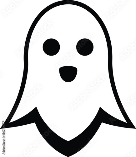 Ghost icon isolated backgrounds Halloween symbol Generative ai | Premium AI-generated image

