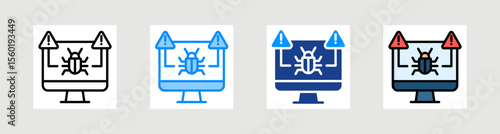 Malware Icon Collection Set Multiple Style