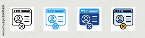 Blacklist Icon Collection Set Multiple Style