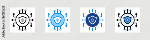 Cyber Security Icon Collection Set Multiple Style