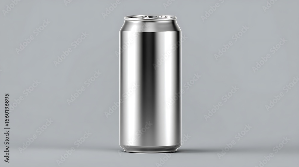 gery large tall beer or soda aluminum can mockup. . gery large tall beer or soda aluminum can mockup. .