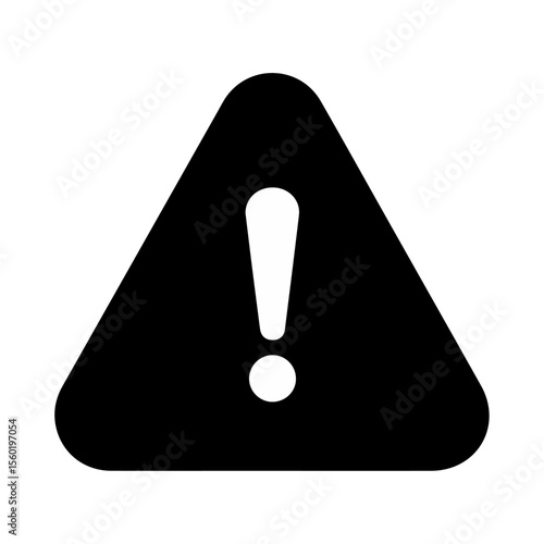 Warning Triangle with Exclamation Mark Icon. symbol indicates caution, alert, error, or important notice. It is widely used for safety warnings, system alerts, and general attention-grabbing purposes.
