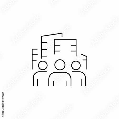 urban population city icon sign vector