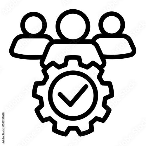 Customer Relationship Management Platform from the Business Automation icon collection (Outline style)