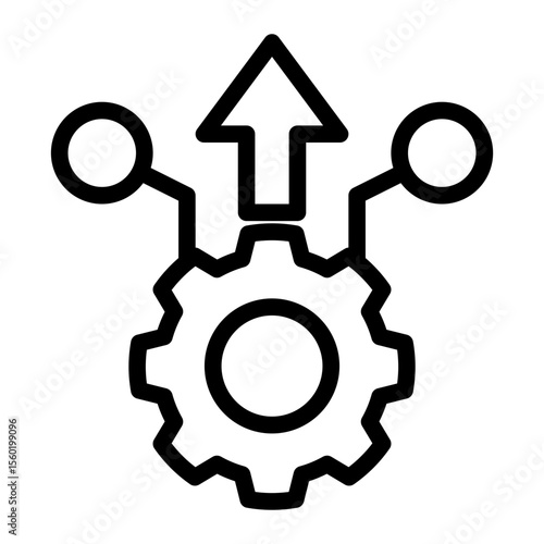 Workflow Efficiency Monitor from the Business Automation icon collection (Outline style)