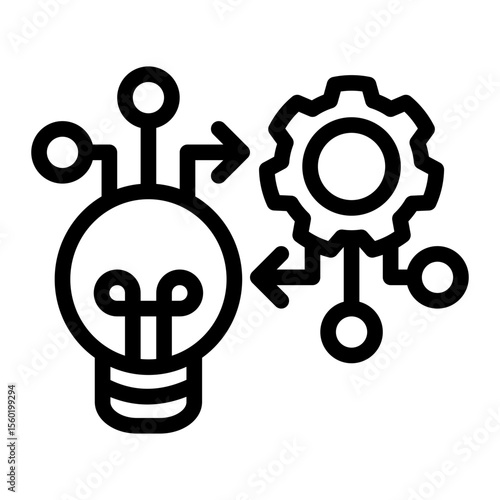 Innovation Deployment Module from the Business Automation icon collection (Outline style)