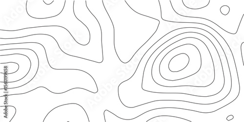 White wave paper curved reliefs abstract background, Topography map background. Vector geographic contour map. Abstract topographic contours map background
