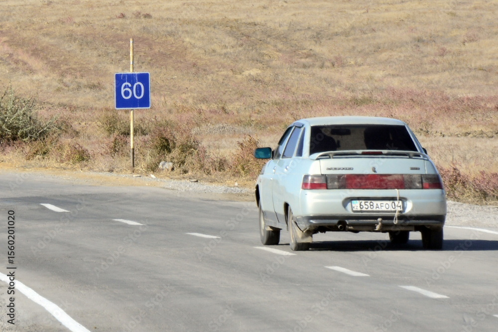 Fototapeta premium car on the road