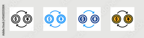 Forex Icon Collection Set Multiple Style
