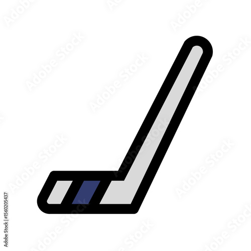 hockey stick flat icon