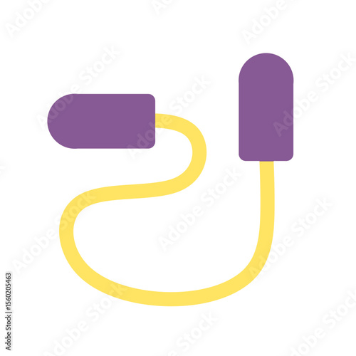 jump rope flat icon