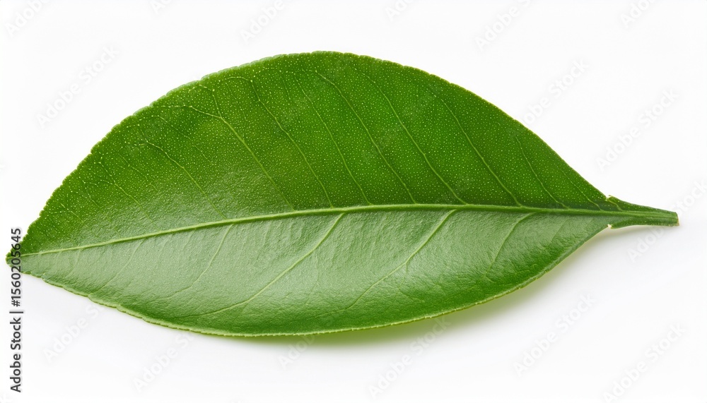 Obraz premium lemon leaf isolated on white background