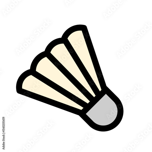 shuttlecock flat icon