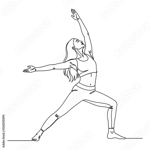 Woman yoga pose fitness exercise workout healthy lifestyle