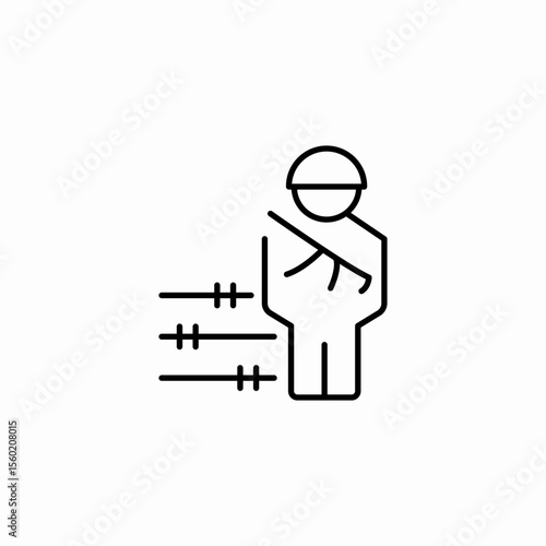security staff patrol icon sign vector