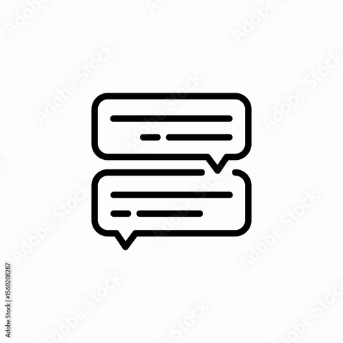 speech bubbles chat icon sign vector