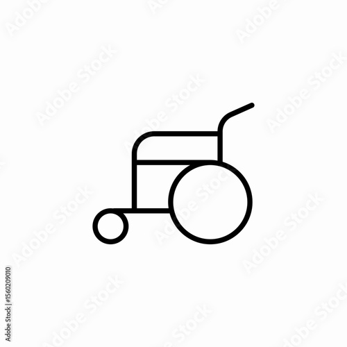 wheelchair access symbol icon sign vector